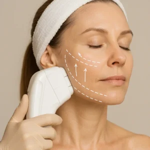 Woman having HI-FU to reduce wrinkles call LA LIPO West Acton Now!