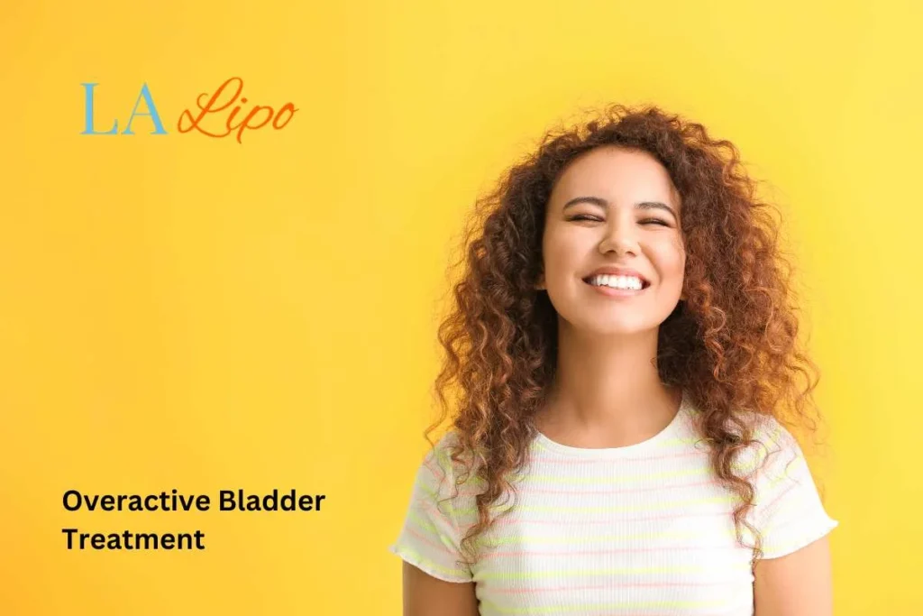 woman smiling about overactive bladder treatment West Acton solutions